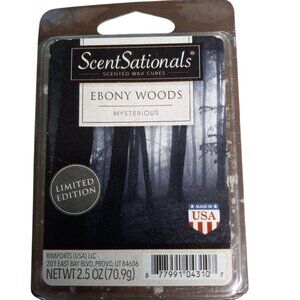 ScentSationals Ebony Woods Mysterious Wax Cubes LE 2.5 oz Discontinued NEW